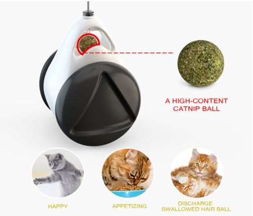 Tumbler Balanced Wheel Swinging Ball Cat Toy Turntable Motion Interactive Play