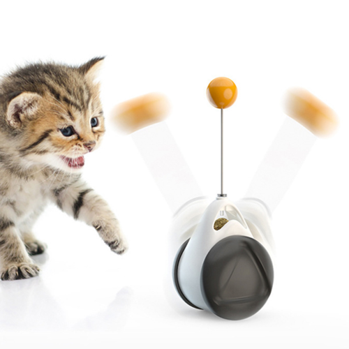 Tumbler Balanced Wheel Swinging Ball Cat Toy Turntable Motion Interactive Play